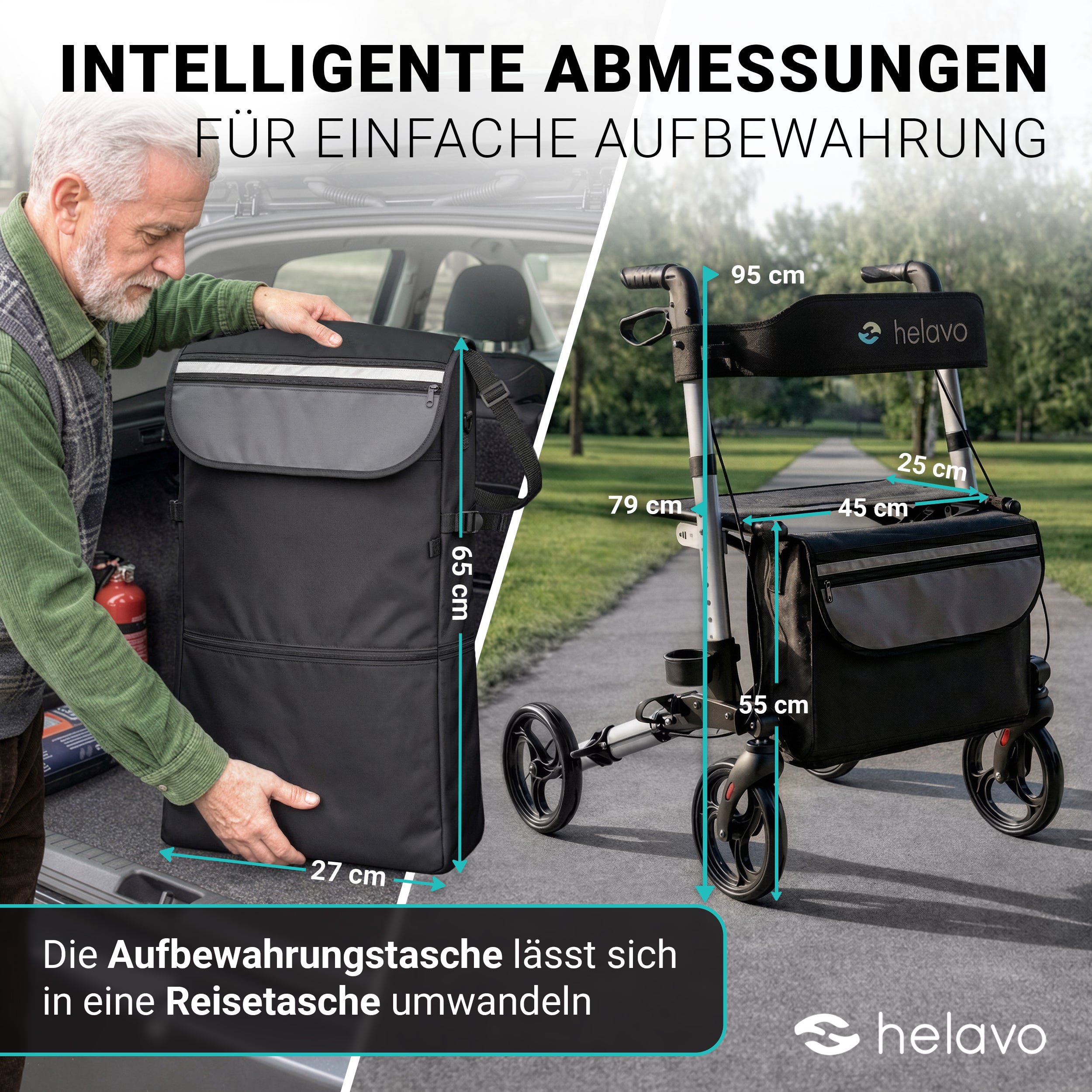Allround faltbarer Standard-Rollator H1010 Series