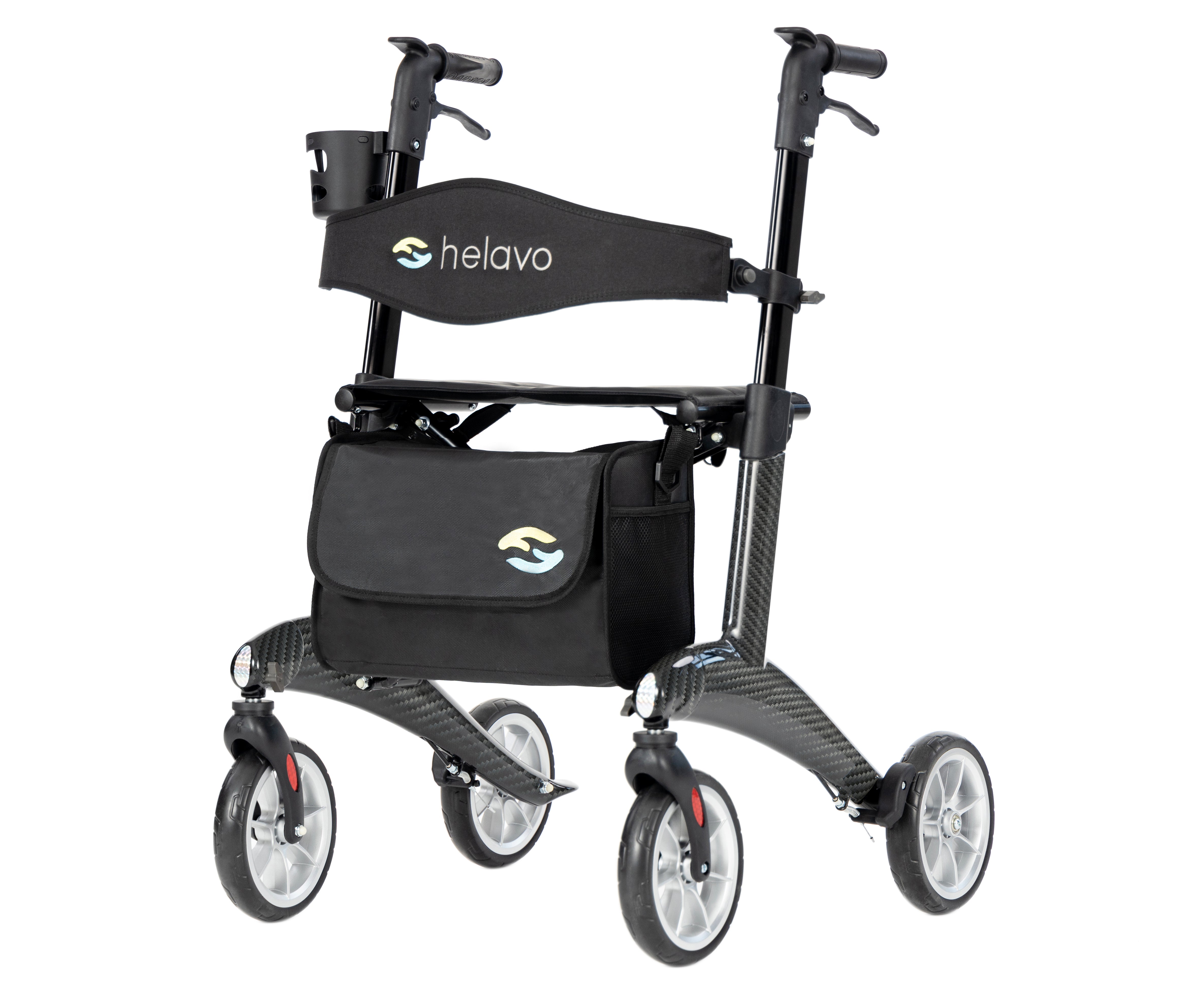 Ultraleichter Carbon-Rollator H1210 Schwarz