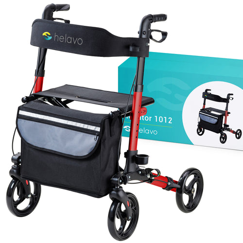 Allround faltbarer Standard-Rollator H1010 Series Rot