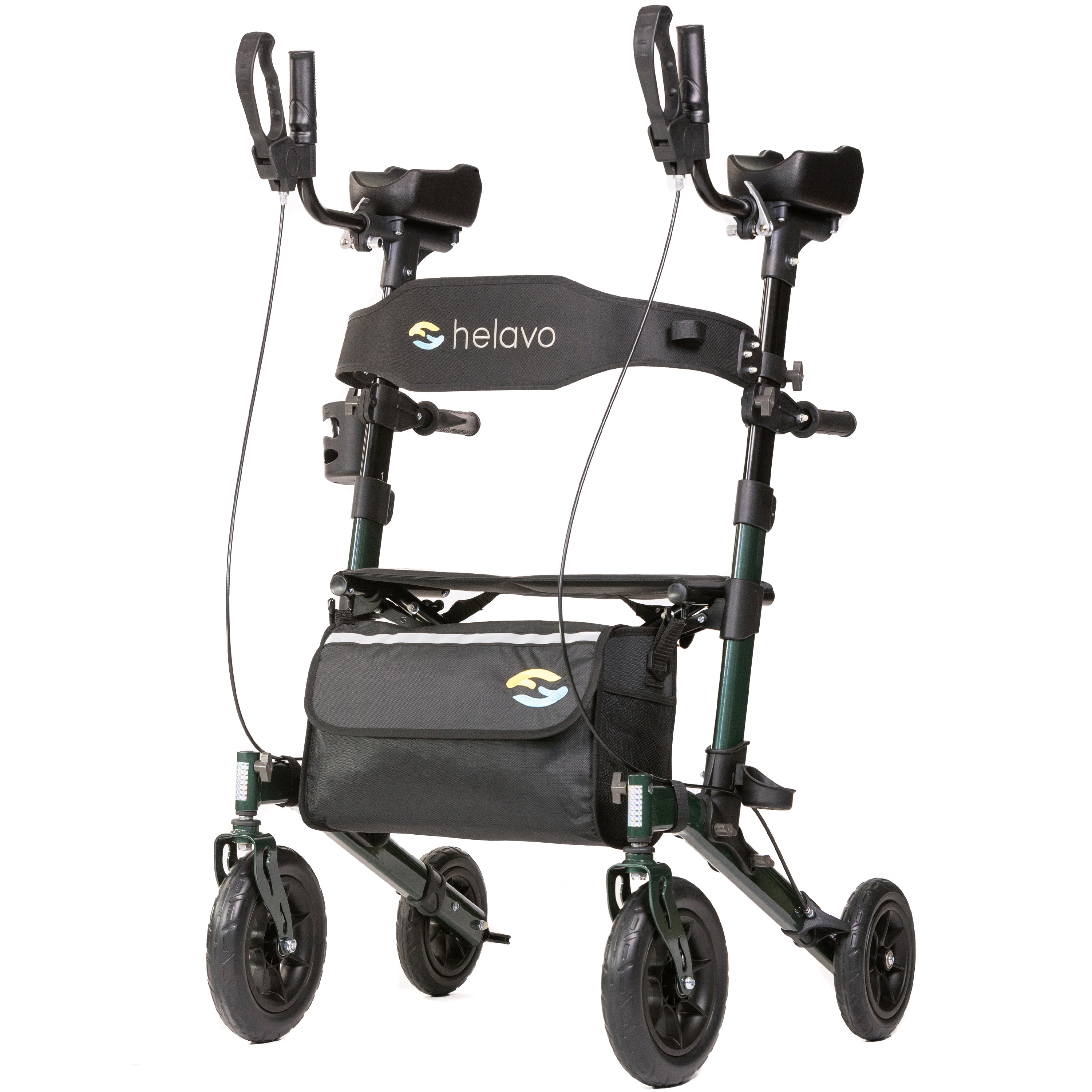 Outdoor-Arthritis-Rollator mit pannensicheren Vollgummireifen H1160 Grün